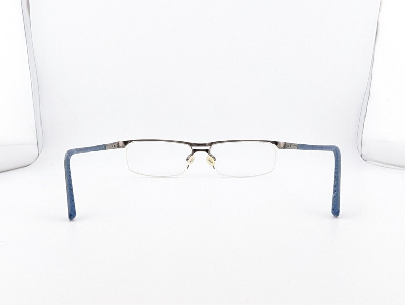 Nike Eyeglasses Frames Only, Gray Metal Frames and Blue Rubber gallery