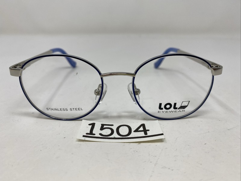 LOL Eyewear LOL-34 BLUE 45-16-125 Blue/Silver Full Rim Eyeglasses Frame 1504 gallery