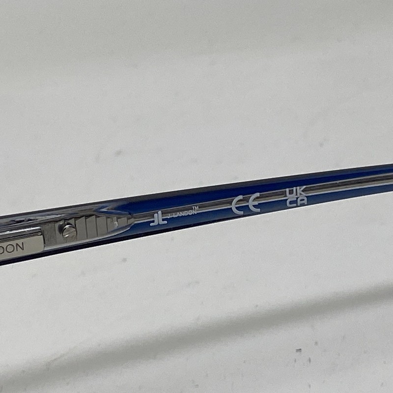 J LANDON EYEWEAR JL5013 090 53-15-145 BLUE CLEAR FLEX HINGE EYEGLASSES OO04 gallery