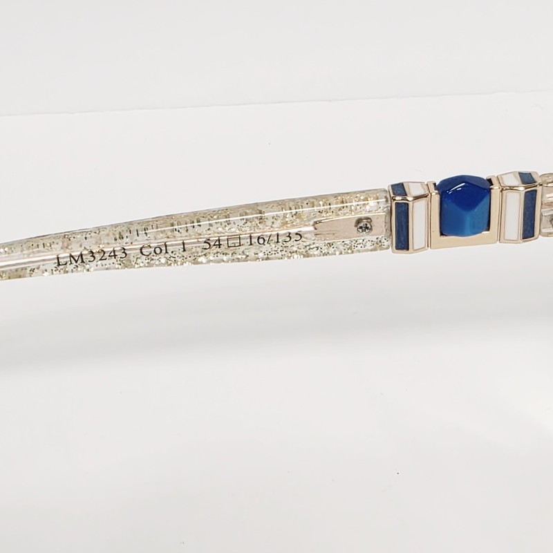 La Matta LM3243 Women's Glasses in Gem Blue / Gold Glitter | Size: 54mm gallery