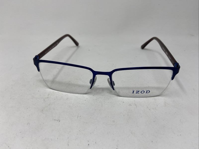 IZOD EYEWEAR IZ 2109 BLUE RED 55-17-145 FLEX HINGE EYEGLASSES WA13