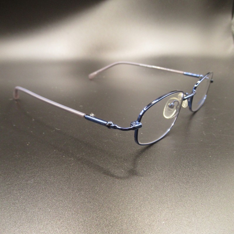 Equinox EQ205 Full Rim Eyeglass Frames 45-18-130 Navy Blue Lavender Unisex gallery