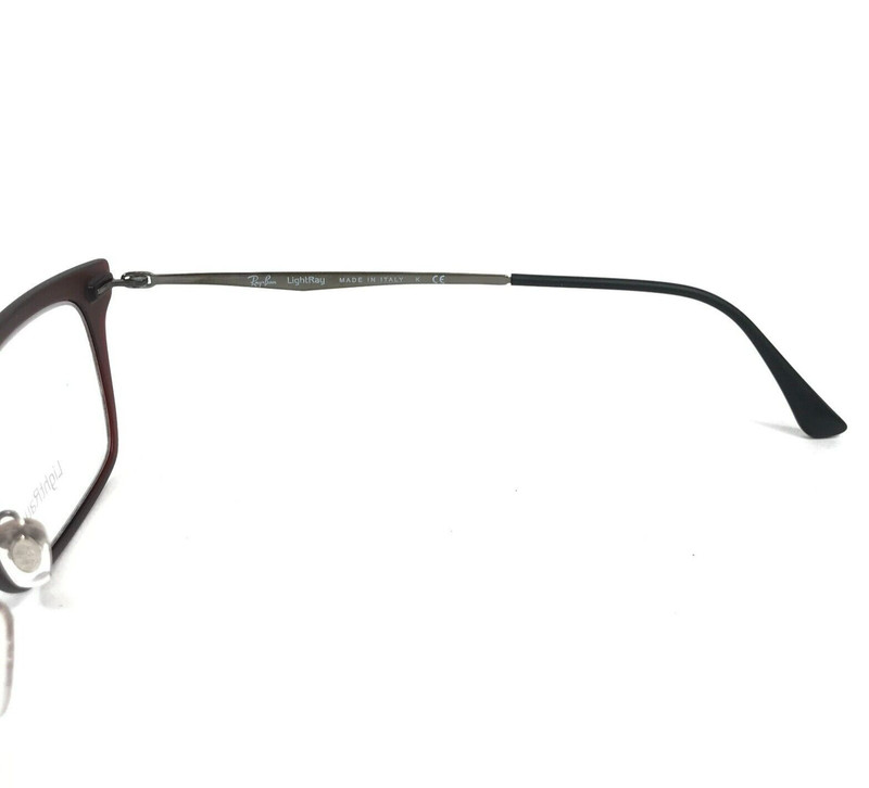 Ray-Ban Eyeglasses Frames Light Ray RB7039 5456 Red Burgundy Gray 51-18-140 gallery