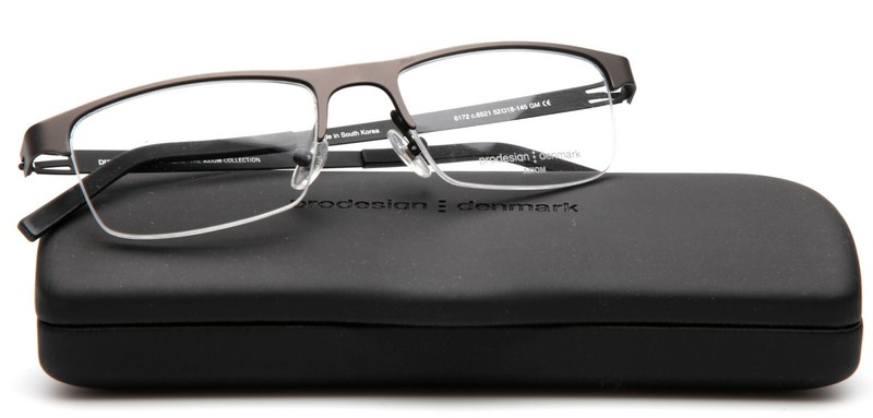 NEW PRODESIGN DENMARK 6172 c.6521 Black EYEGLASSES 52-18-145 B33mm