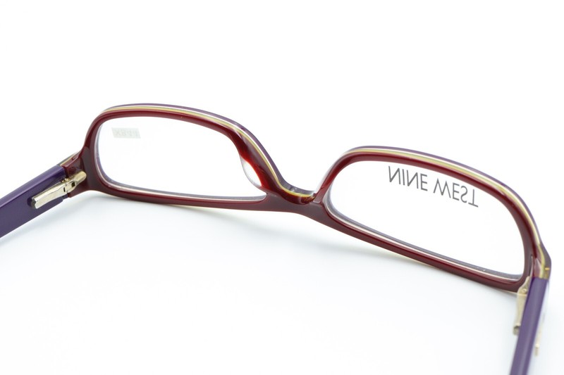 NINE WEST NW5051 500 Eggplant Purple 50-15-135 Frames SMALL Flex Hinges X844 gallery