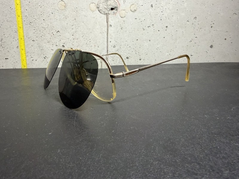 SWANK Puma 514 803 Optical Eyeglass Semi Rimless Frame with Flip Up Sunglasses gallery