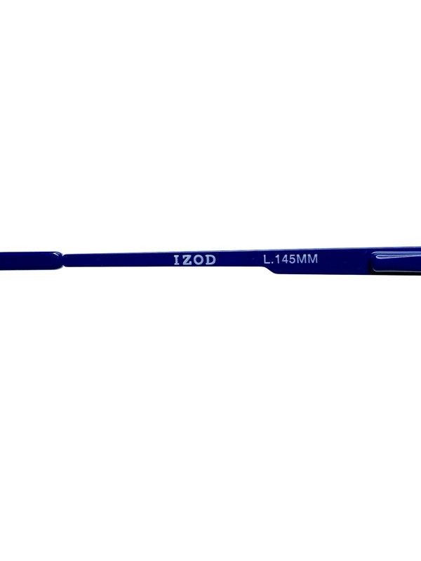 NEW IZOD Black Blue Matte Rectangular Glasses Temples IZ 2112 54 14 145 gallery