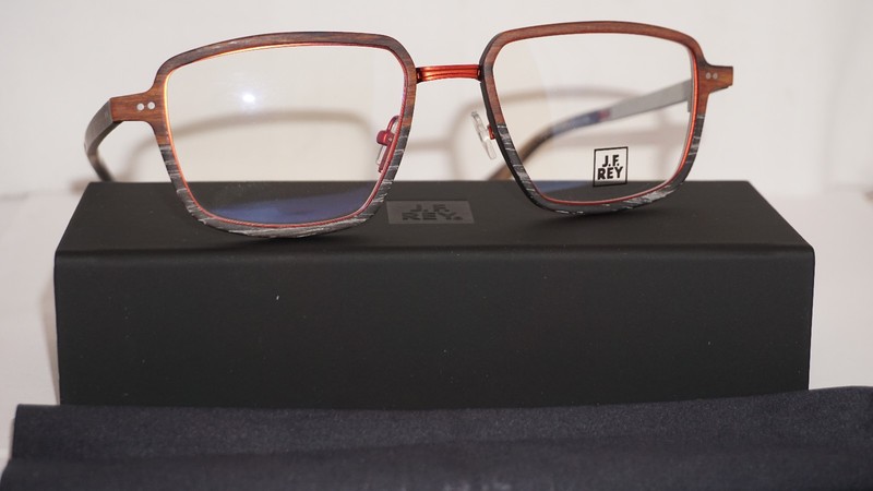 J.F. Rey Eyeglasses Wooden Carbon Fiber JF3046 3000 55 20 150