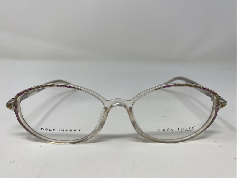 MARCHON Tres Jolie 87 Cranberry Breeze 50-15-125 Full Rim Eyeglasses Frame !E96