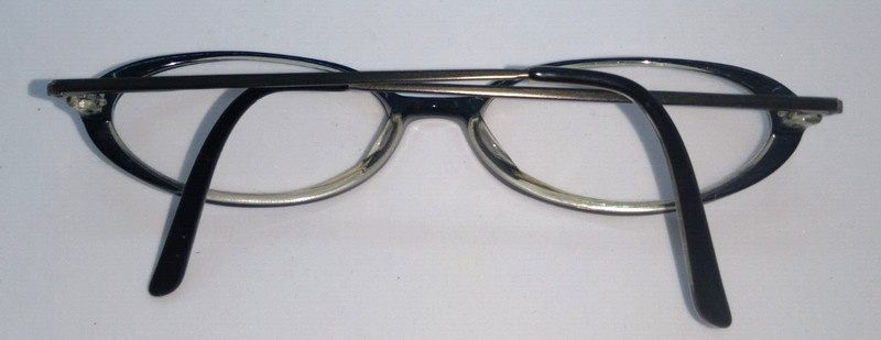 MARIE CLAIRE PARIS Black/Crystal Eyeglass Frames GIGI 52-17-135 Made in France gallery
