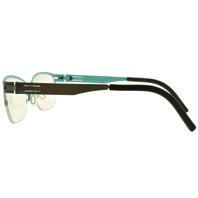 OVVO OPTICS 2783 C85/326 Graphite Seafoam Square Optical Frame Eyeglasses gallery