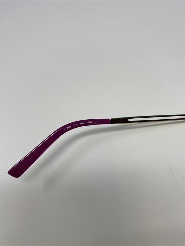 ViViD KiDS Eyeglasses Frame 107 43-17-125 Violet/Gold/Green Full Rim JW94 gallery