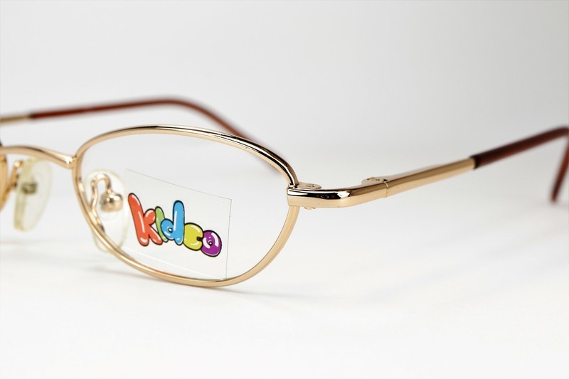 KIDCO Minnow in Gold / Red 41-18-125 Youth Eyeglass Frames Flex Hinges C13 gallery