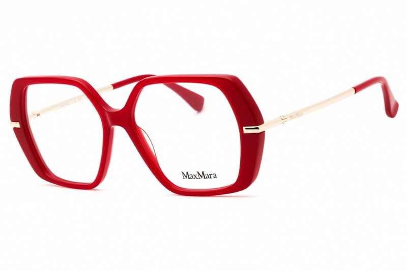 Max Mara MM5175 066 Shiny Red 52mm Eyeglasses New Authentic