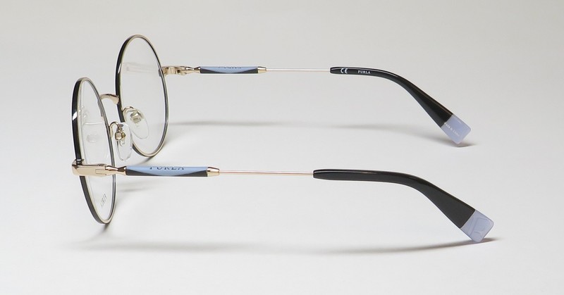 NEW FURLA VFU310 EYEGLASS FRAME 50-20-135 WOMENS 0301 GOLD FULL-RIM METAL & gallery