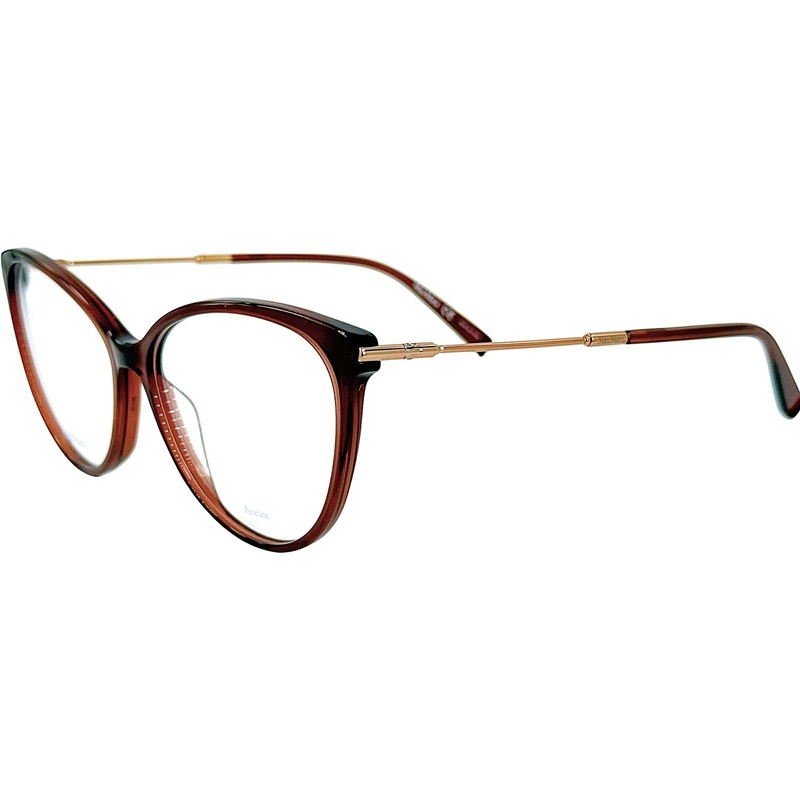 Max Mara MM1419 Womens Plastic Eyeglass Frame 09Q Brown Gold 56-15