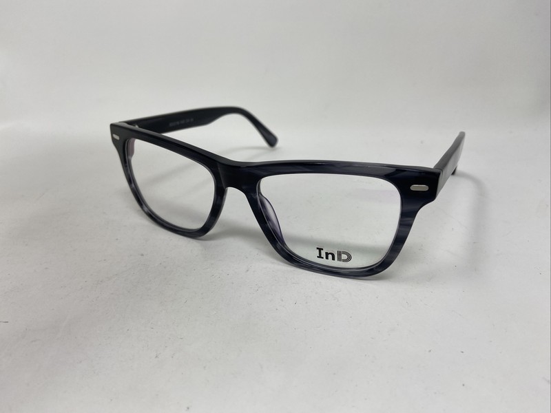 InD EYEWEAR 376 C4 52/18/145 C4 GRAY MARBLE EYEGLASSES FRAME HJ74 gallery