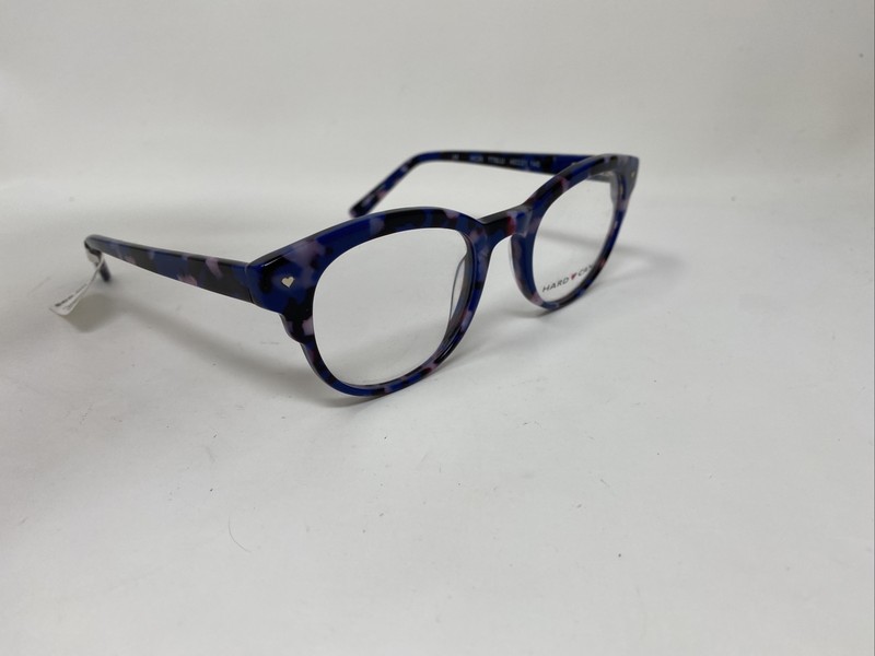HARD CANDY HC26 TTBLUE PURPLE & BLUE MARBLE 48/21/140 FLEX HINGE EYEGLASSES !F71 gallery
