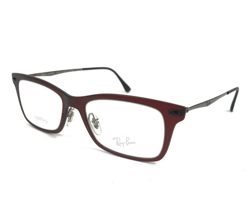 Ray-Ban Eyeglasses Frames Light Ray RB7039 5456 Red Burgundy Gray 51-18-140 gallery