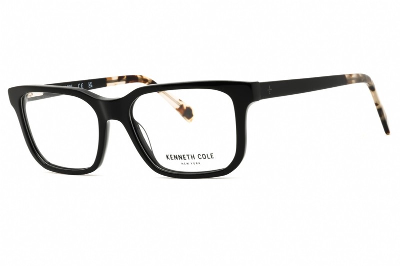 Kenneth Cole New York KC50006 001 Shiny Black 55mm Eyeglasses New Authentic