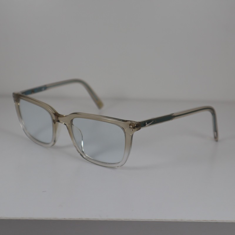 NIKE 37KD 272 Gray Clear Full Rim Eyeglasses Frames 52-20-135mm