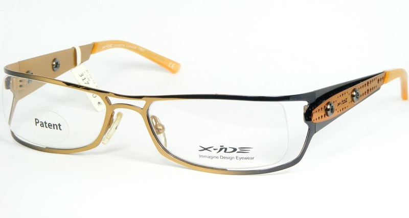 X-iDE GRID C3 BRASS GRADIENT BLACK /COPPER EYEGLASSES GLASSES 52-17-130mm Italy