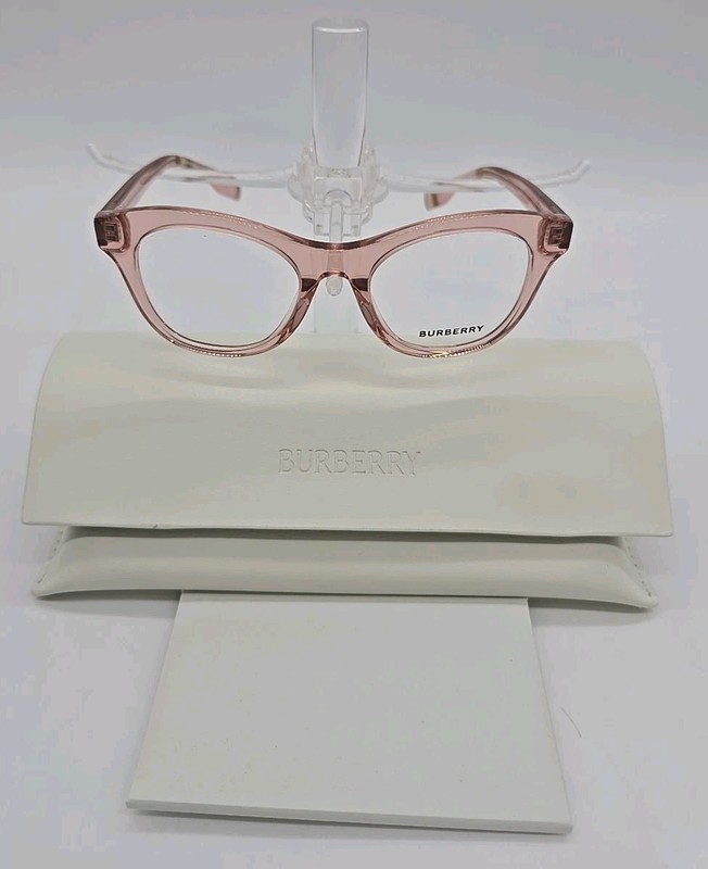 Burberry Kids Girls Eyeglasses Frames JB 2007 44 17 130mm Transparent Pink wCase