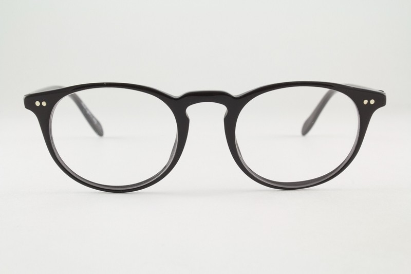 Rare Authentic Oliver Peoples OV 5004 1005 Riley R BK 45mm Black Glasses Italy