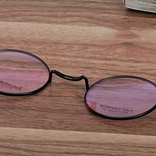 Pure Titanium IP 42/44 mm Women Eyeglass frames Ultralight Men Round Glasses gallery
