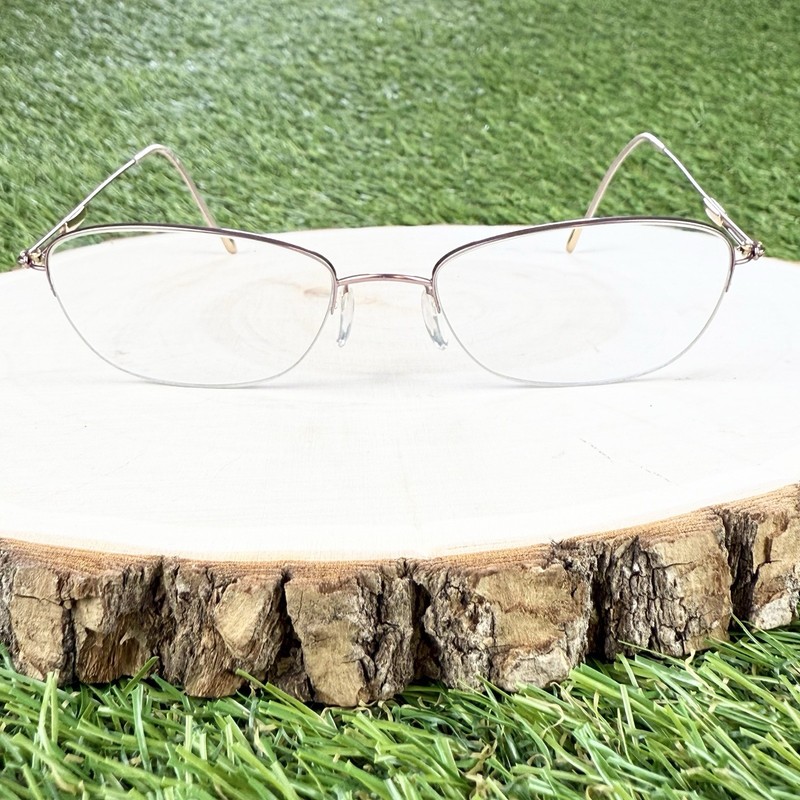 Silhouette Eyeglasses Half Rim Frames 6640 Titan Pink Gold 52-17 140 Austria