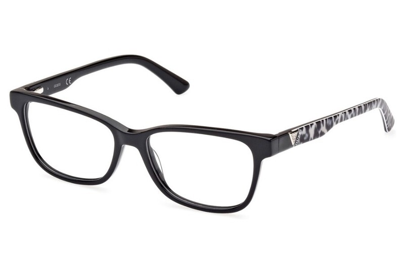 GUESS GU2943 001 Black Plastic Optical Eyeglasses Frame 52-15-140 Cat Eye