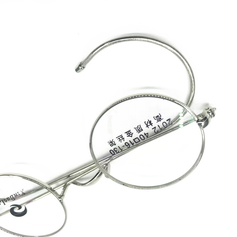Vintage Round Antique Wire Rim Eyeglass Frames Flexible Full Rim Glasses Unisex gallery