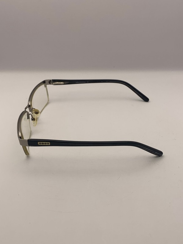 Link Occhiali 2008/N Eyeglass Frames Half Rim Silver Black 54-15-138 gallery