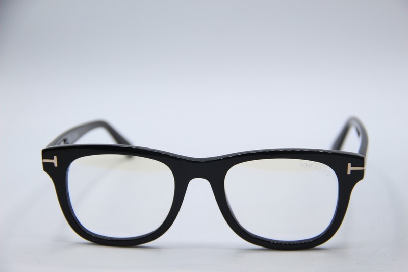 NEW TOM FORD TF 5820-B ECO 001 BLACK AUTHENTIC FRAMES EYEGLASSES 50-20 gallery