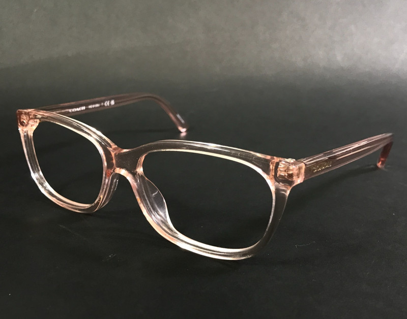 Coach Eyeglasses Frames HC6139U 5556 Transparent Pink Cat Eye Full Rim 53-15-140