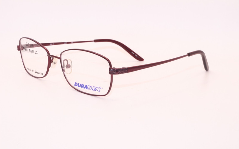 NEW DURAFLEX 2010 510 DARK BERRY AUTHENTIC DESIGNER FRAMES EYEGLASSES 53-17