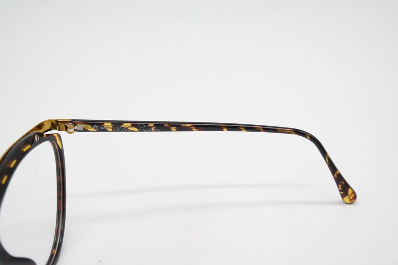 Vintage Glasses Paloma Picasso 3753 10 Gold Brown Oval Eyeglass Frame gallery