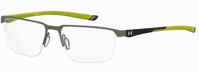 Under Armour UA-5049/G 00OC-00 Ruthenium Rectangular Men’s Eyeglasses