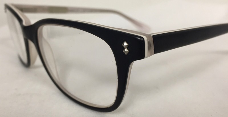 ERNEST HEMINGWAY 4617 EYEGLASSES FRAME 52-17-140 BLACK WHITE & CLEAR ACRYLIC gallery