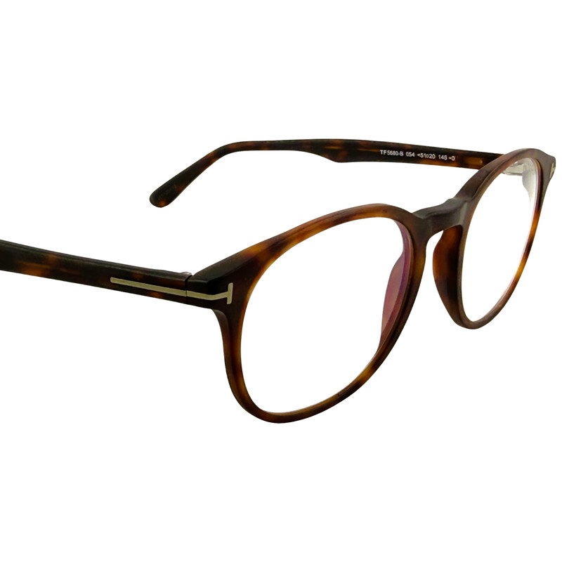 Tom Ford FT5680 B Mens Plastic Eyeglass Frame 054 Matte Red Havana 51-20 Italy gallery