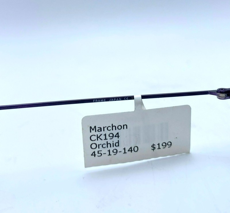 Calvin Klein Eyeglasses Glass Frames Purple Orchid CK194 45-19-140 MSRP $199! gallery