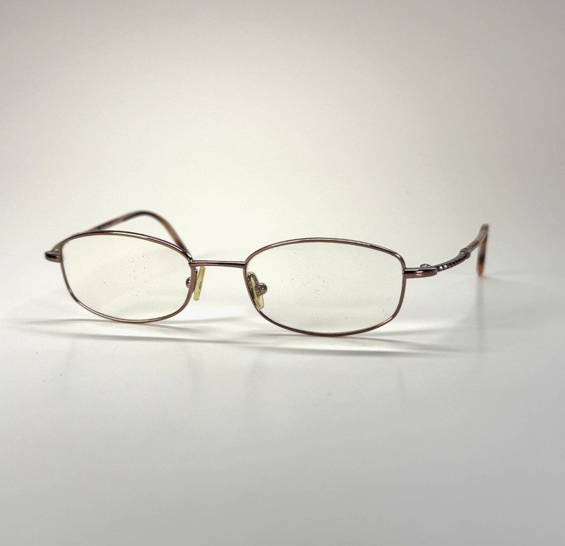 Vtg VALENTINO 5329 0JV9 Eyeglasses Frame Only 49-17-130 Gold Pink Made in Italy