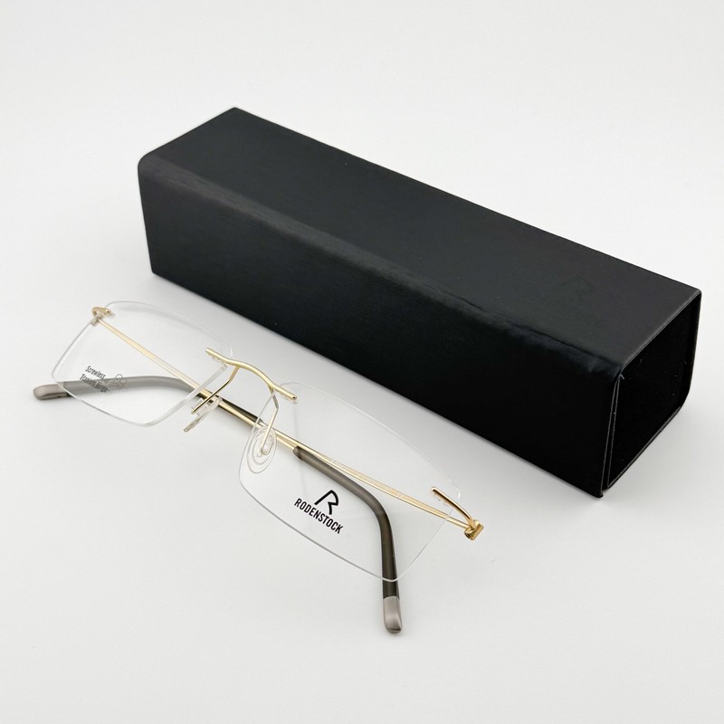 Authentic Rodenstock Germany R 7054 S1 B Eyeglasses Rimless Frame Titanium Specs