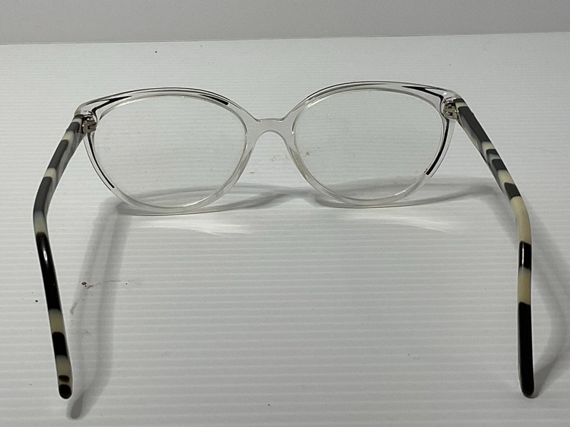 Woman’s Versace Clear/black/white Eyewear Glasses Frames Only gallery