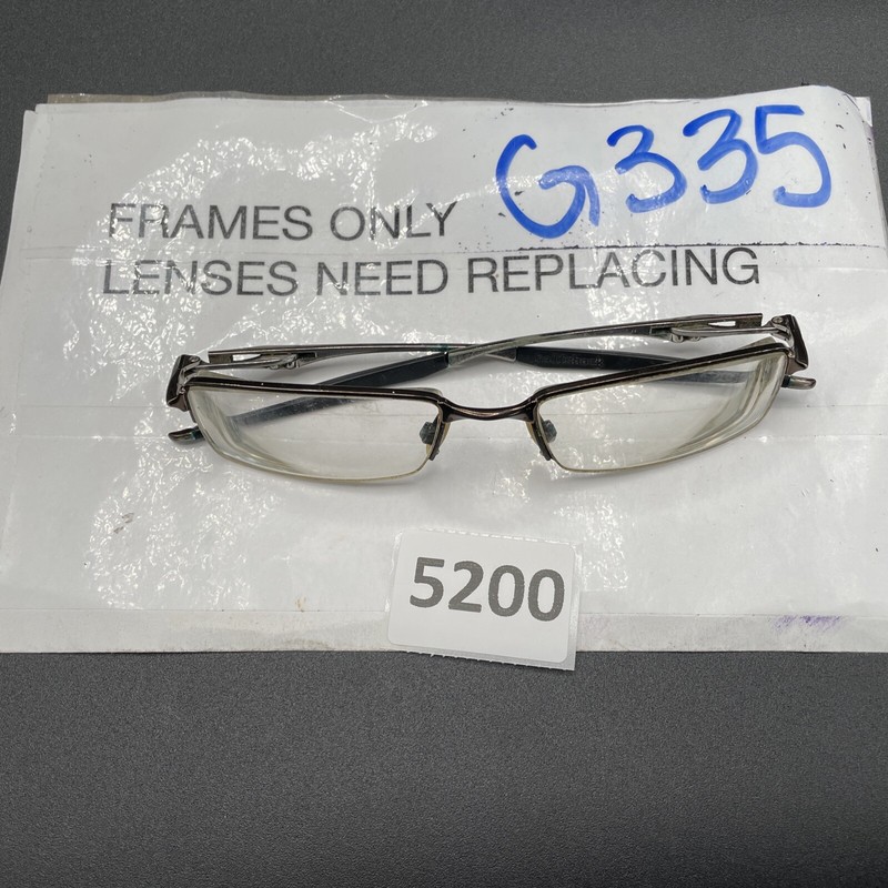 Oakley Halfshock Eye Glasses Polished Brown Metal Frames Sunglasses 55-19 G335
