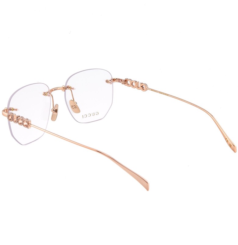 GUCCI GG1806O 1806 Rose Gold Crystal Logo Metal Optical Eyeglasses 54mm 003 gallery