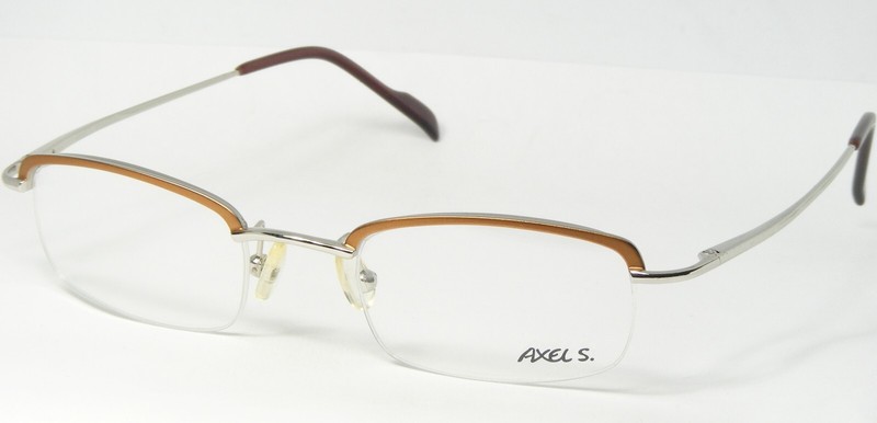 AXEL S. AX-6620 20 TAWNY BROWN / SILVER EYEGLASSES GLASSES 46-22-135mm Germany