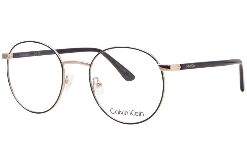 Calvin Klein CK23106 001 Eyeglasses Frame Black Full Rim Round Shape 51mm