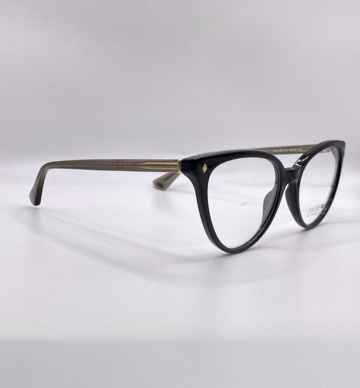WEB WE5388 020 Black Cat Eye Plastic Optical Eyeglasses Frame 54-17-140 gallery