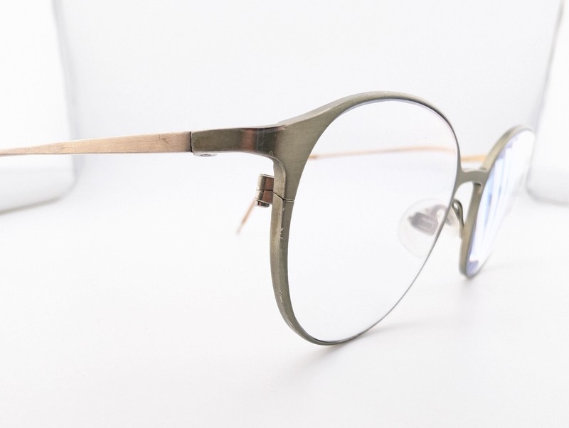 Gotti Switzerland Eyeglasses, Frames Only, Pale Avocado Green, ..-..-137, Japan gallery